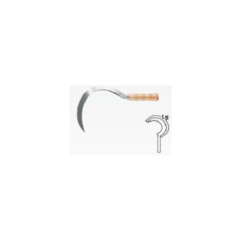 Leborgne – Faucille à dents 30 cm – Lame coudée pour faucher sans se blesser – Renforcée par cote extérieure – Pour lavande