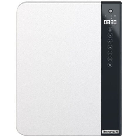 Sèche-serviettes Thermor ILLICO 3 blanc mat sans barres ni miroir mât gris foncé