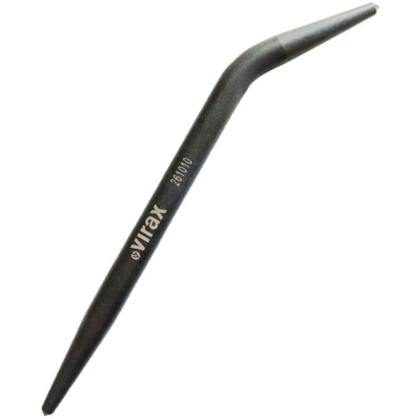 Virax – Broche de plombier D16mm en acier phosphaté – Conçue pour tuyaux en plomb – Angle 40° pour accès étroit – Longueur 270mm
