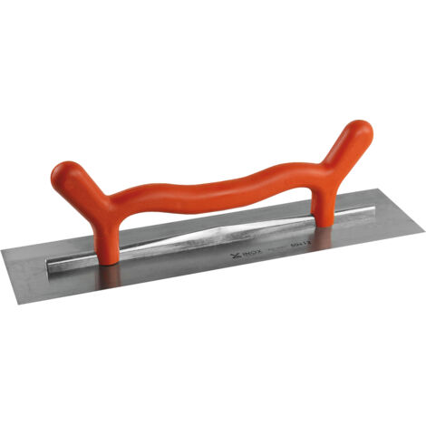 Platoir 50x12 cm – Lame inox épaisseur biseautée 0,6 mm – Poignée plastique avec corne pour travail à deux mains