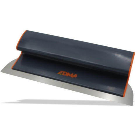 Edma – Lame à lisser souple 35 cm en inox – Épaisseur 0,3 mm – Bords arrondis pour finition lisse – Outil professionnel pour enduits et plâtre