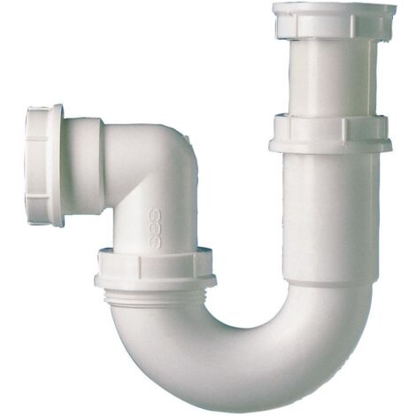 Nicoll – Siphon de lavabo articulé 40 mm – Réglable de 30 à 75 mm – Orientable à 360° – Écrous ergonomiques pour installation rapide