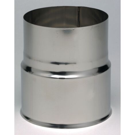 TEN – Réduction femelle/mâle en inox 304 – Diamètre 200 mm vers 153 mm – Raccord pour conduits de fumée chaudières gaz et fioul (1/2)