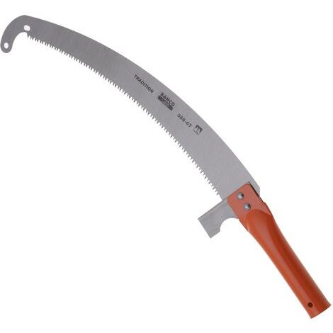 Scie arboricole 360 mm à denture trempée – Pour bois dur et tendre – Coupe précise – Compatible avec perches Bahco 25 mm - 386-6T