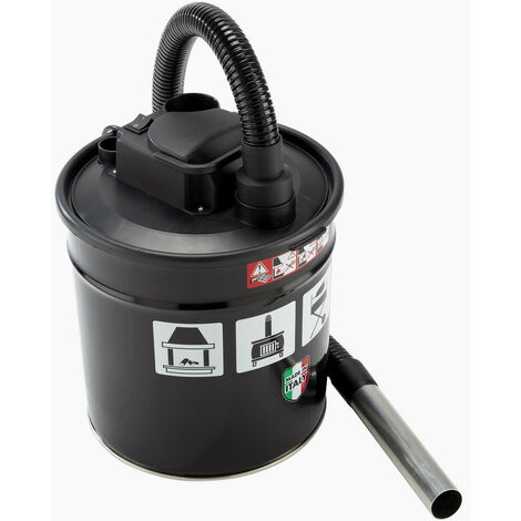 Lavor – Aspirateur vide cendre 18L 180 mbar – Moteur silencieux – Filtre en tissu pour filtration efficace – Réservoir métal 18L