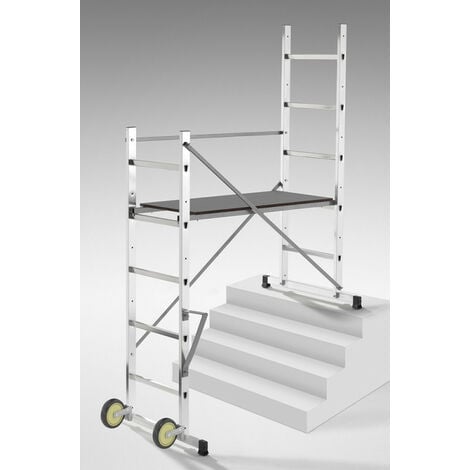 Hailo - Echafaudage 2x5 Haut. travail 3 m - HobbyStep H3
