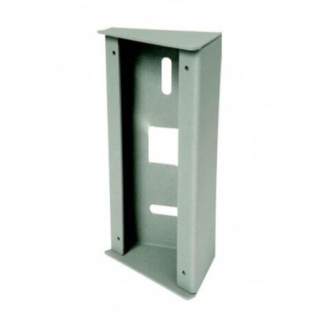 Aiphone – Boîtier d'angle 30° MGF30 pour platines vidéo en saillie – Acier peint époxy résistant au vandalisme – Angle de vision +30° – 110763