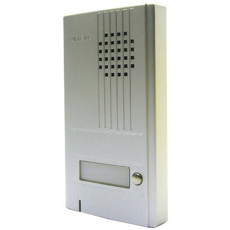 Aiphone - Platine saillie 1 bouton avec façade aluminium Epaisseur 22mm. - DA1DS