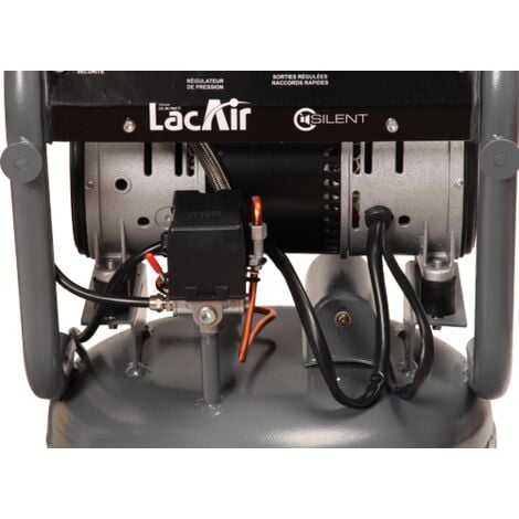 Lacme - Compresseur silencieux sans huile 1,5CV Monophasé 12,1m3/h 40L - Silent 12/40 V SH