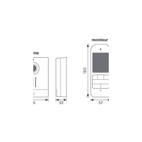 Aiphone - Carillon vidéo couleur sans fil, mémoire d'images - WL11