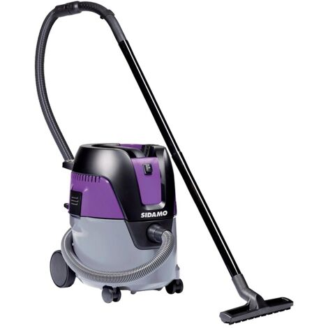 Sidamo – Aspirateur cuve polyéthylène 1250 W – Dépression 21 kPa – Capacité 20 L – Fonction souffleur pour chantiers et garages