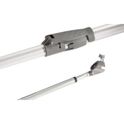 L'Outil Parfait – Perche télescopique orientable 2 x 1 m – Tête en composite très résistante – Brins en aluminium nervuré ultra légers – Système de blocage par clapet
