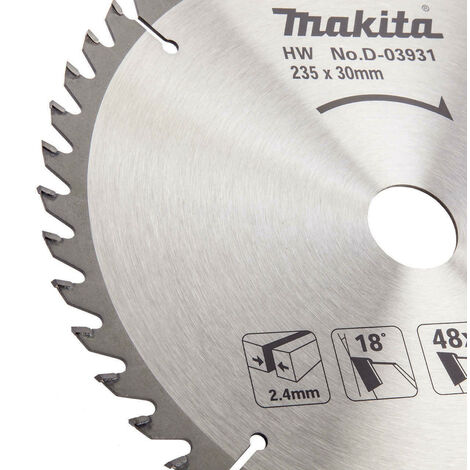 Makita - Lame de scie circulaire carbure 235mm 48 dents - D-03931