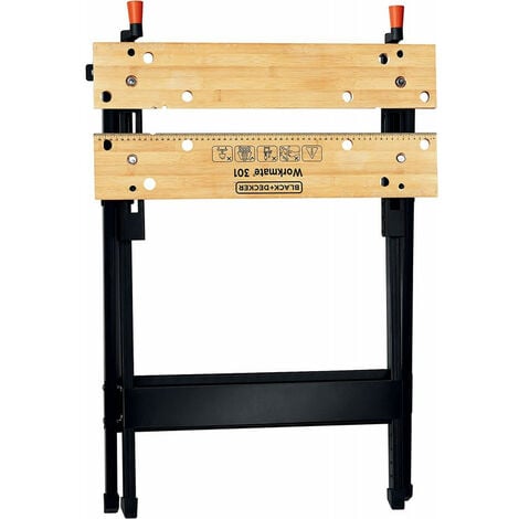 Black and Decker - Etabli portable Workmate® 760 mm charge maxi. 160 kg - WM301