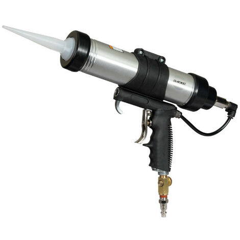 Lacme – Pistolet extrudeur pneumatique 2en1 pour mastic et silicone – Cartouche 310 ml – Pression 5-6 bar – Consommation 150 L/min