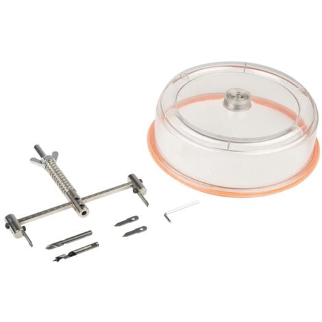 Scie trépan Silverline ajustable à capot de sécurité D40 - 200mm avec bras de coupe gradué