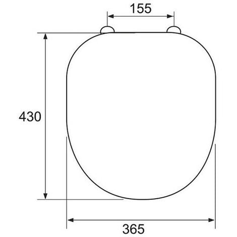 Ideal Standard - Abattant Connect blanc