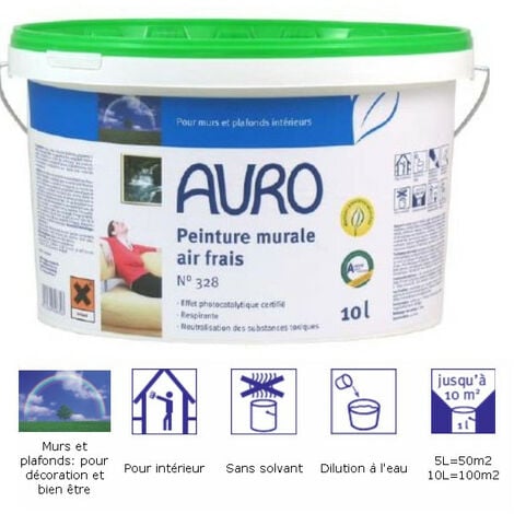 Auro - Peinture murale N°328 air frais 5L