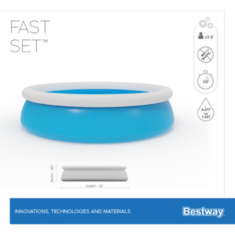 Piscine hors sol 57273 Fast Setronde 366x76cm Bestway