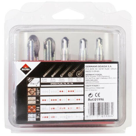 Rubi - Kit de molettes complètes de 5 diamètres