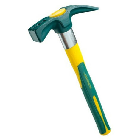 Leborgne – Marteau de coffreur 0,65 kg – Acier au carbone forgé – Manche tri-matière Novamax – Aimant porte-clou – Surfaces de frappe latérales – 100016 - NOVAMAX-100016
