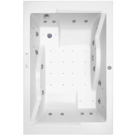 Allibert - Baignoire balnéo rectangulaire 180 x 120 cm 310 L - Spallibert Duo