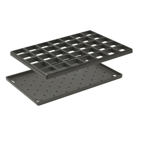 Nicoll – Grille et égouttoir poste d'eau multifonction 328mm x 223mm – Haute résistance aux chocs et aux UV – Installation simple pour garages