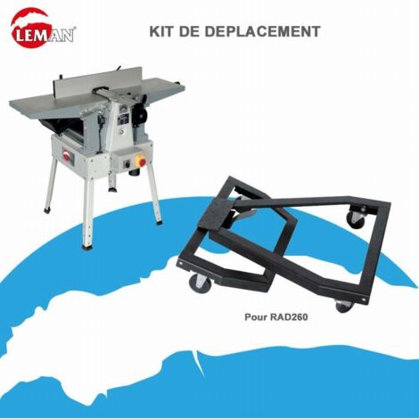 Leman – Kit de déplacement pour dégauchisseuse RAD 310 – Support stationnaire – Hauteur ajustable – Pour espaces confinés - Rad260