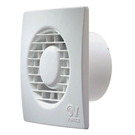 Vortice – Extracteur à façade ultra-fine 150 mm 28 W 335 m³/h – Fonction hygrostatique et temporisée – Pour salles de bains et cuisines