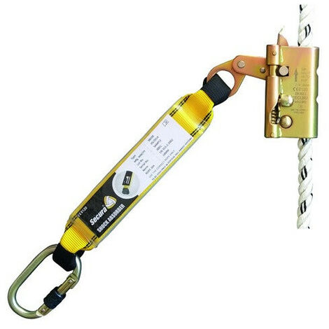 Antichute mobile Levac 3803A200 sur corde tressé D12mm avec absorbeur d'énergie