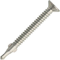 Scell-It – Vis autoperceuse 4,8x50mm TFAXBM48050 – Bi-métal inox A2/acier cémenté – Tête fraisée 120° – Ailettes pour perçage efficace