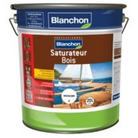 Blanchon – Saturateur bois incolore 20L – Protection anti-UV – Pénétrant pour bois durs et exotiques – Finition mat pour extérieur