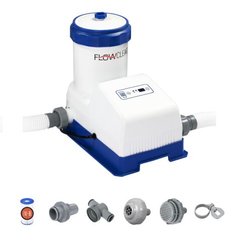 Bestway 58680 Pompa di filtraggio a cartuccia con Wifi da 7.570 l/h