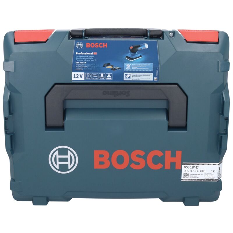 Ponceuse Vibrante Sans Fil Bosch GSS 12V-13 - Professional 12V System - 3 Plateaux Inclus - Compatible L-BOXX