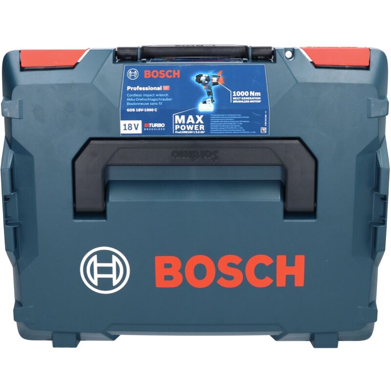 Bosch Bleu 06019J8503 Boulonneuse 18V 5.5Ah GDS 18V-1050H L-Boxx