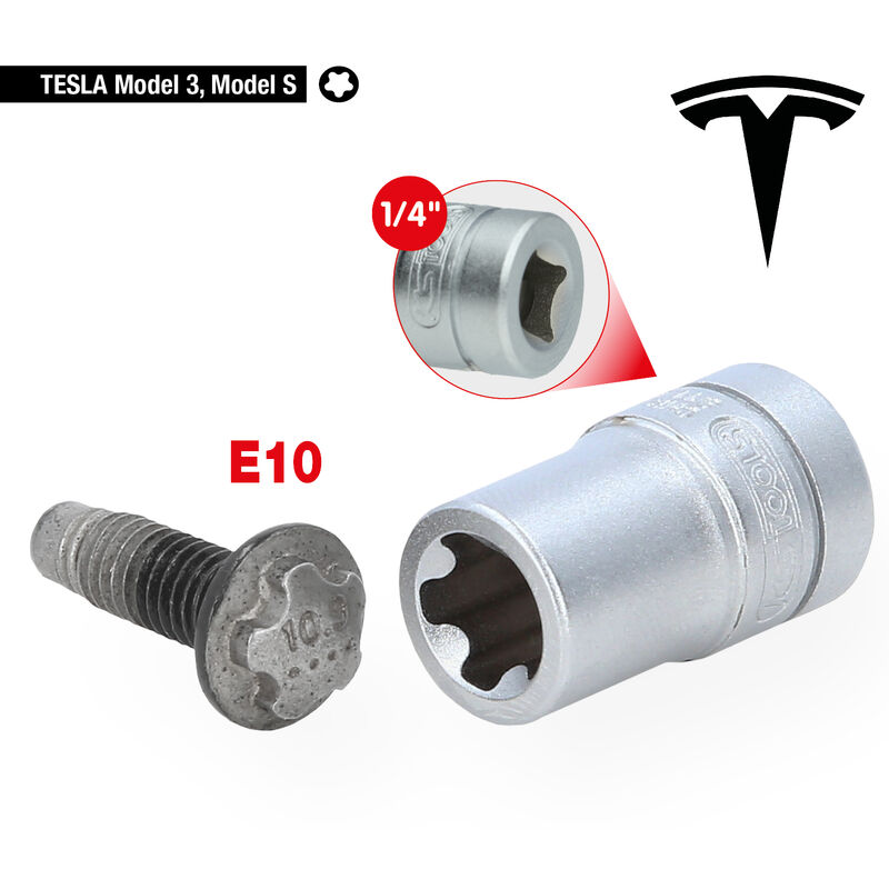 Ensemble de douilles pour verrouillage de boulon de roue tesla (10 pièces)