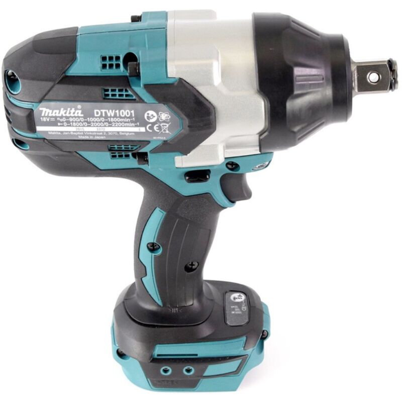 Clé à Choc Sans Fil 1/2" 1400 Nm Yanhama - Compatible Batteries Makita, 6 Douilles Incluses, Pour écrous De Roue - 8