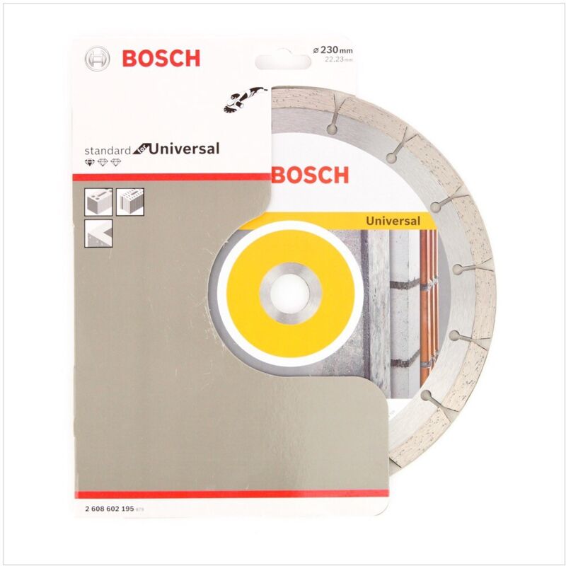 Disque Diamant Bosch Universal Turbo 230mm - Tronçonner Béton, Pierre