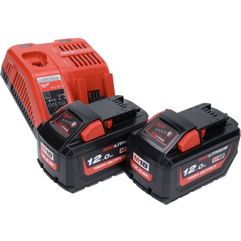 Aspirateur 18V M18 CV-0 + 2 batteries 18V 5 Ah + chargeur M12-18FC MILWAUKEE