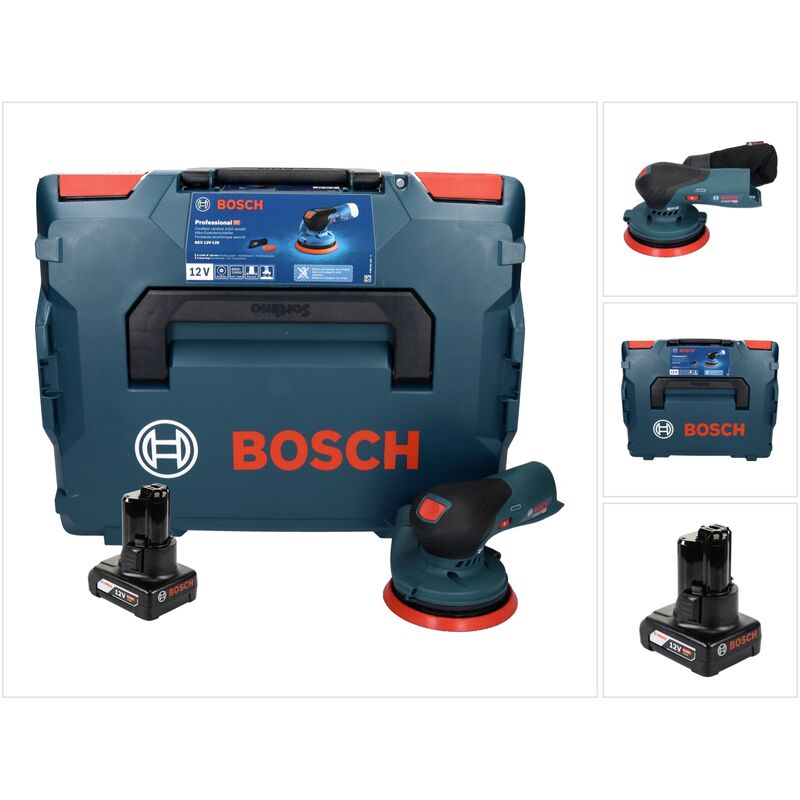 Bosch Bleu 060137B201 GEX 40-150 Ponceuse excentrique Professional 150mm  dans L-Boxx