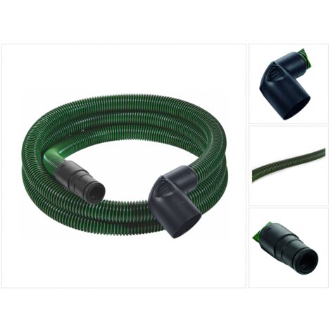 Festool – Tuyau d'aspiration antistatique D27mm x 3m – Compensateur rotatif pour flexibilité – Compatible système CLEANTEC CTL SYS - D27x3m-AS
