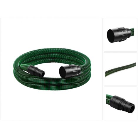 Festool – Tuyau d'aspiration antistatique D 27 – Diamètre 27mm, longueur 3,5m – Compensateur de torsion pour aspiration efficace (1/5)
