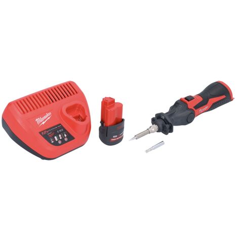 Fer à Souder Milwaukee 12V – 400°C – 2Ah – Pack Complet – Neuf