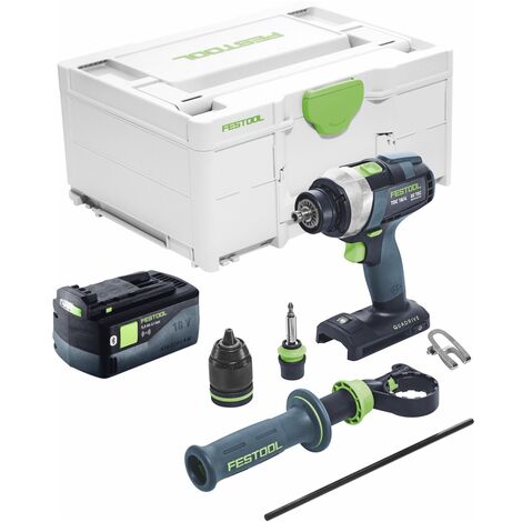 Festool TDC 18/4 I-Basic Perceuse-visseuse sans fil 18 V 75 Nm Brushless + 1x batterie 5,0 Ah + Systainer - sans chargeur