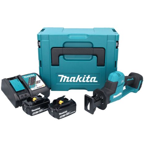 Makita DJR 189 RMJ Scie recipro sans fil 18 V Brushless + 2x batterie 4,0 Ah + chargeur + Makpac