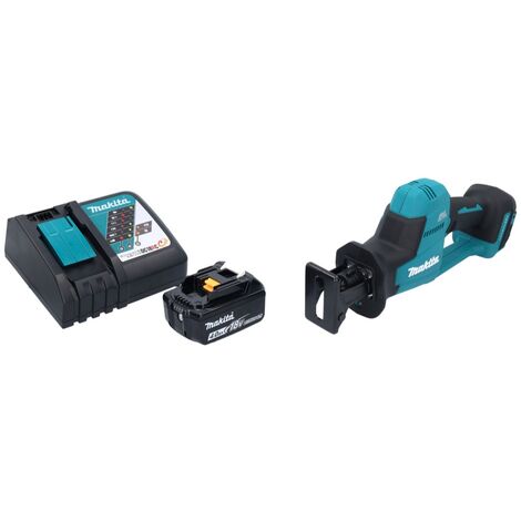 Makita DJR 189 RM1 Scie recipro sans fil 18 V Brushless + 1x Batterie 4,0 Ah + Ladegert