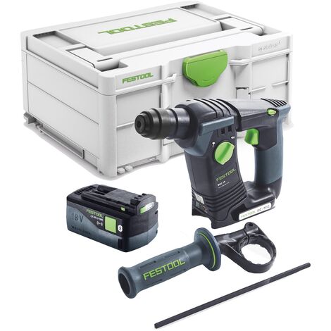 Festool BHC 18-Basic Marteau perforateur sans fil 18 V 1,8 J SDS Plus Brushless + 1x batterie 5,0 Ah + Systainer - sans chargeur