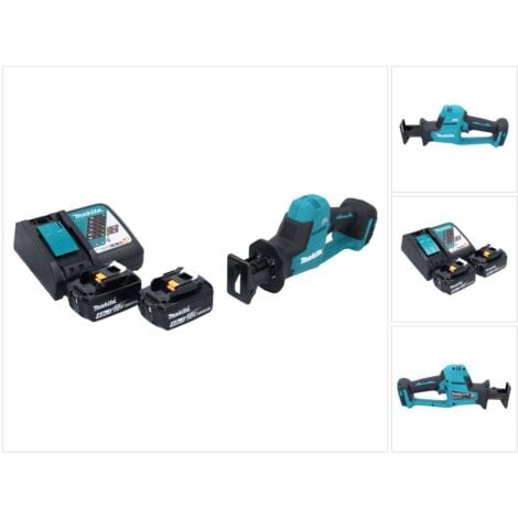 Makita DJR 189 RM Scie recipro sans fil 18 V Brushless + 2x batterie 4,0 Ah + kit chargeur