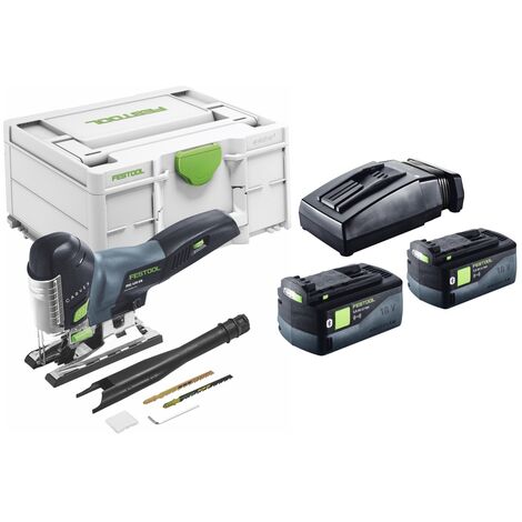 Festool CARVEX PSC 420-Basic scie sauteuse alternative sans fil 18 V 120 mm Brushless + 2x batterie 5.0 Ah + chargeur + systainer