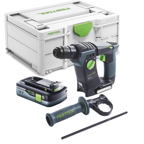Festool BHC 18-Basic Marteau perforateur sans fil 18 V 1,8 J SDS Plus Brushless + 1x batterie 4,0 Ah + Systainer - sans chargeur